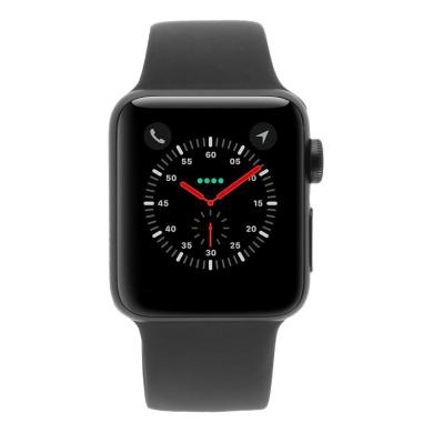 Apple Watch Series 3 - boîtier en aluminium gris sidéral 42mm - bracelet sport gris (GPS) - bon état