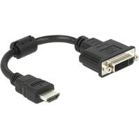 0.2m HDMI-DVI M/F 0,2 m DVI-D Noir, Adaptateur