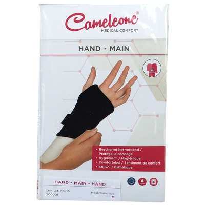 Cameleone® Main ouverte sans pouce Noir M
