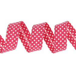 Biais à pois fuschia 20 mm en oferta