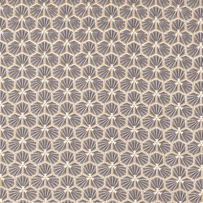 Tissu cretonne Riad gris losanges