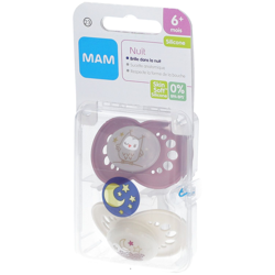 MAM Sucette anatomique - Nuit - Silicone +6 mois (Couleur non sélectionnable) precio