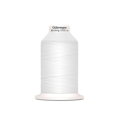 Cône de fil à coudre Miniking Gütermann - Blanc