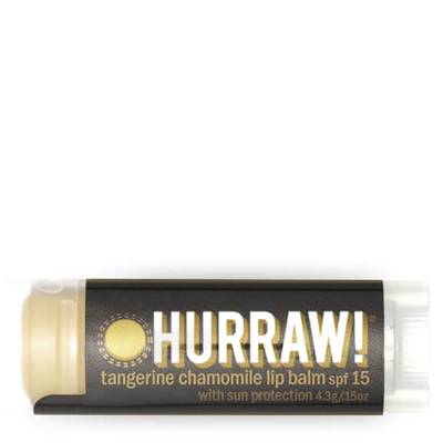 Hurraw! Baume à lèvres Mandarine & Camomille SPF 15 (4,3 g)