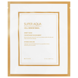 MISSHA Super Aqua Cell Renew Snail Hydro-Gel Mask 28g precio