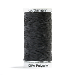 Bobine de fil polyester Gütermann - Gris - Noir características
