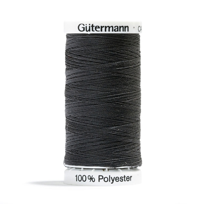 Bobine de fil polyester Gütermann - Gris - Noir