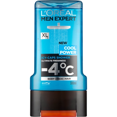 Gel Douche Cryo-Caps™ Cool Power L'Oréal Paris Men Expert 300 ml