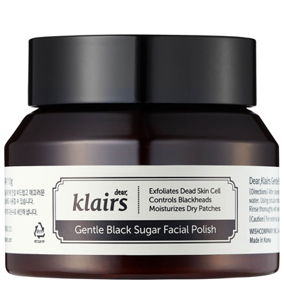 Gommage pour le visage Gentle Black Sugar Facial Polish Dear, Klairs 110 g