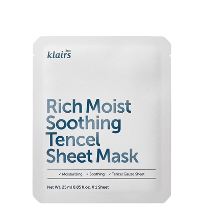 Dear, Klairs Rich Moist Soothing Tencel Sheet Mask 25ml