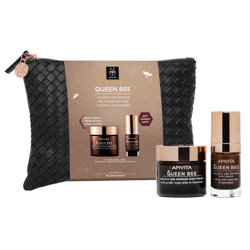 APIVITA Queen Bee Holistic Age Defense Night Cream and Queen Bee Holistic Age Defense Eye Cream Gift Set en oferta