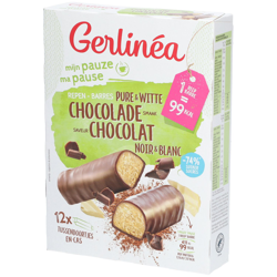Gerlinéa Ma Pause Barres Chocolat Noir & Blanc en oferta