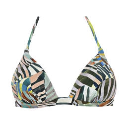 PAIN DE SUCRE haut de maillot de bain triangle coques Izzi Zebra