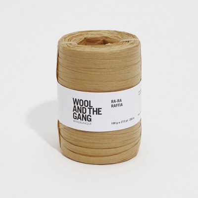 Fil à crocheter Ra Ra Raffia tropez tan - Wool and the Gang