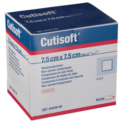 Cutisoft® Compresses en non-tissé Stériles 7,5 cm x 7,5 cm características