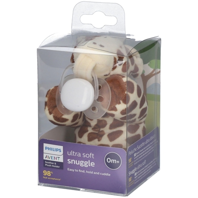 Philips Avent Peluche ultra-douce avec sucette Girafe 0+ mois