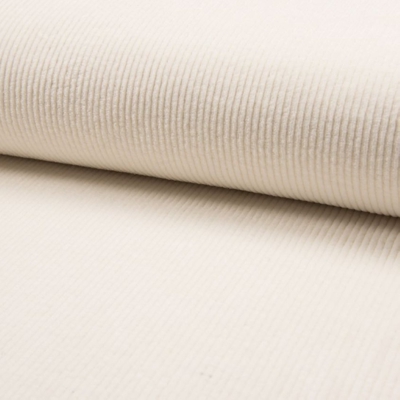Tissu velours milleraies beige