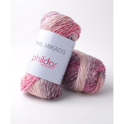 Fil à tricoter Mikado Pétunia