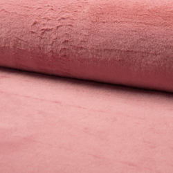 Fausse fourrure unie poils courts rose características
