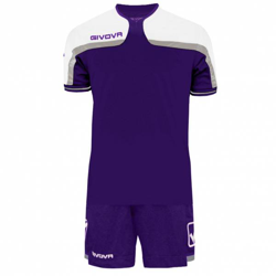 Maillot de foot Givova avec Short Kit America violet / blanc características
