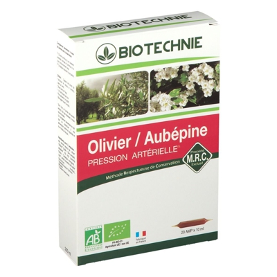 Biotechnie Aubépine / Olivier Bio ampoules