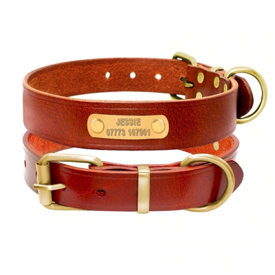 Collier en cuir Vintage personnalisable