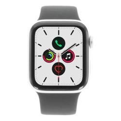 Apple Watch Series 5 - boîtier en aluminium argent 44mm - bracelet sport noir (GPS) - très bon état en oferta