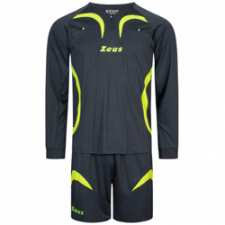 Zeus Hommes Arbitre Ensemble Maillot avec short Gris en oferta