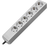 Eco-Line Gris 6 sortie(s) CA 1,5 m, Multiprise