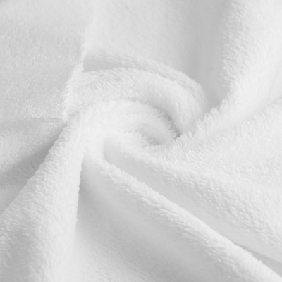 Tissu éponge bambou douce blanc