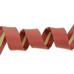 Biais simili cuir 20 mm cuivre brillant características