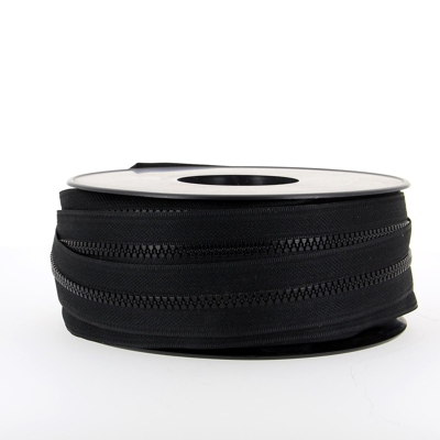 Fermeture éclair au mètre noire sans curseur