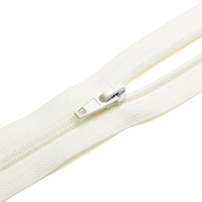 Fermeture spirale n°5 avec curseurs beige