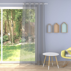 Tissu voile Plein Jour plombé gris anthracite características