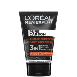 L'Oréal Paris Men Expert Pure Carbon 3-in-1 Daily Face Wash 100ml precio
