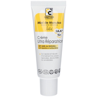 Comptoirs & Compagnies Crème Ultra-Réparatrice Bébé Certifiée Bio 20% Miel de Manuka Iaa15+