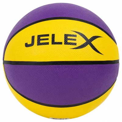 JELEX "Sniper" Ballon de basket violet-jaune