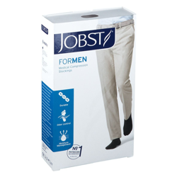 Jobst® for Men Cl 2 Bas cuisse pied fermé trame à picots L Noir precio
