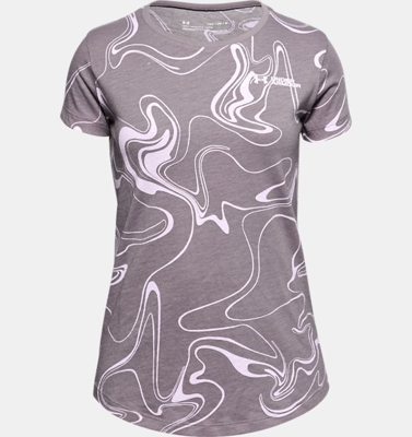 Maglia a manica corta UA Liquify Print da ragazza