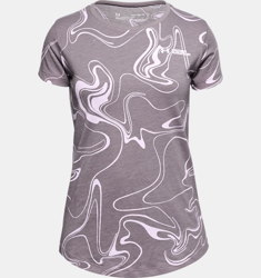 Maglia a manica corta UA Liquify Print da ragazza precio