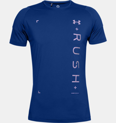 Maglia a manica corta UA RUSH™ HeatGear® 2.0 Graphic da uomo en oferta