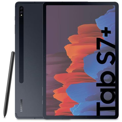 Galaxy Tab S7+ Nero 12.4'' WQXGA+ Octa Core Ram 6GB Memoria 128GB +Slot MicroSD Wi-Fi - 5G Fotocamera 5Mpx Android - Italia
