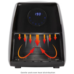 Profi Cook friggitrice ad aria, Olio e grassi, 7 programmi per friggere + variables tempo programma + programma di temperatura, 2,5 L Capacità, Display a LED, Serbatoio staccabile (antiaderente) características
