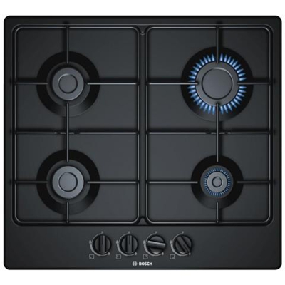 Piano Cottura PGP6B6B80 Serie 4 a Gas 4 Fuochi Gas Colore Nero