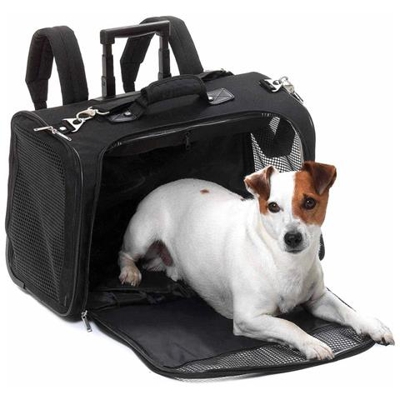 Trasportino Animali Smart Trolley Nero 54x25,5x36,5 Cm 31470