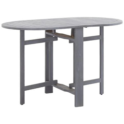 Tavolo Da Giardino Grigio 120x70x74 Cm Legno Massello Di Acacia precio