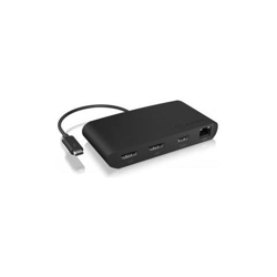 IB-DK406-TB3 hub di interfaccia Thunderbolt 3 5000 Mbit / s Nero en oferta