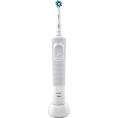 Vitality 100 CrossAction Adulto Spazzolino rotante-oscillante Bianco, Spazzolino da denti elettrico