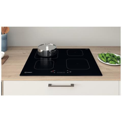 IS 83Q60 NE piano cottura Nero Da incasso 59 cm A induzione 4 Fornello (i) en oferta