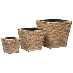 Fioriere Da Giardino 3 Pz In Giacinto Intrecciato características